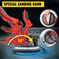 Drywall Sander 850W, Electric Drywall Sander, Electric Sander, with LED Strip Light and Vacuum Bag, Variable Speed 800 1750 RPM, Foldable Sheetrock